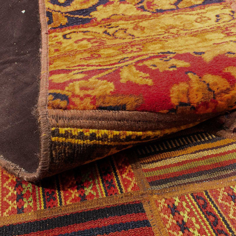 Tapete de trabalho em patchwork 234x169cm - Perserteppich Wollteppich