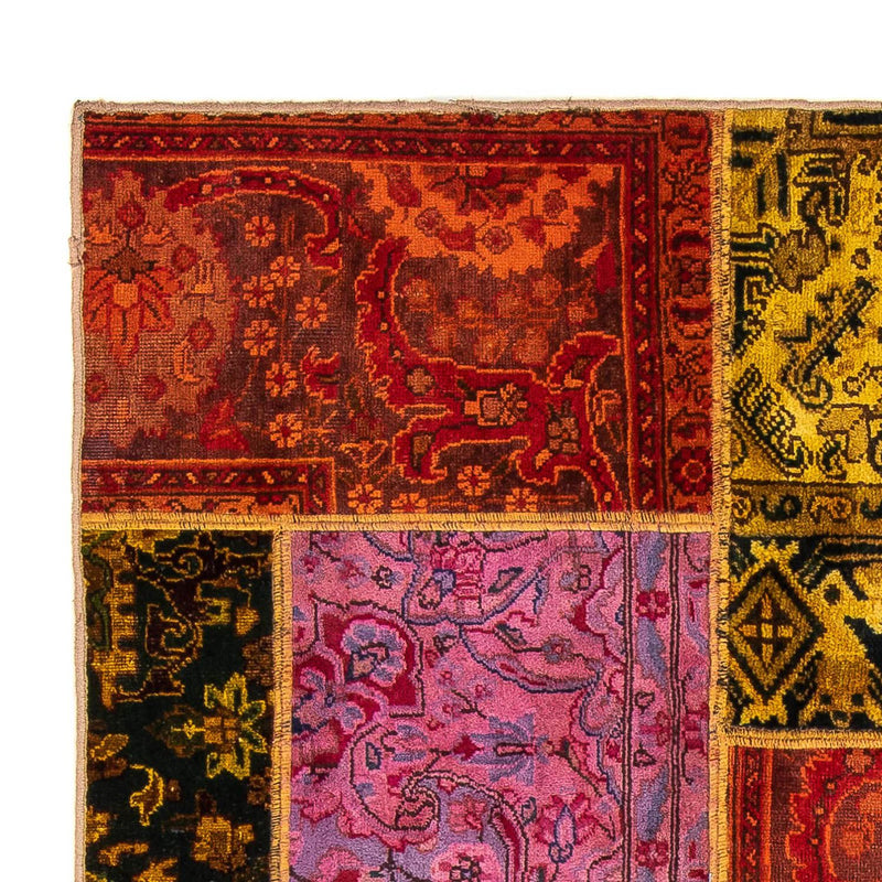 Tapete de trabalho em patchwork 198x137cm - Perserteppich Wollteppich