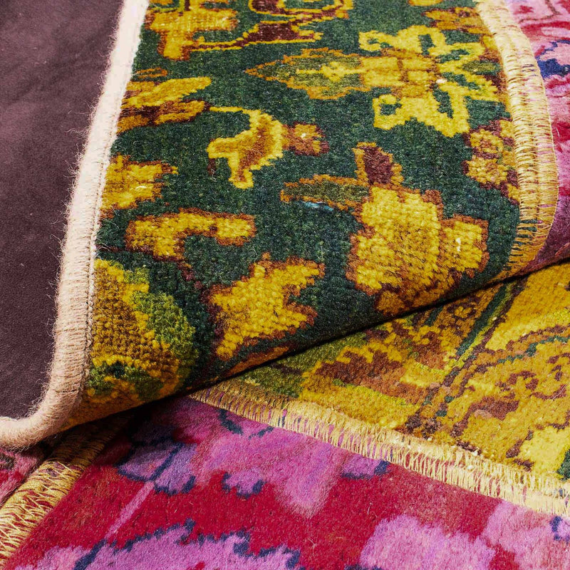 Tapete de trabalho em patchwork 198x137cm - Perserteppich Wollteppich