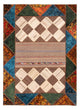 Tapete de trabalho em patchwork 224x164cm - Perserteppich Wollteppich
