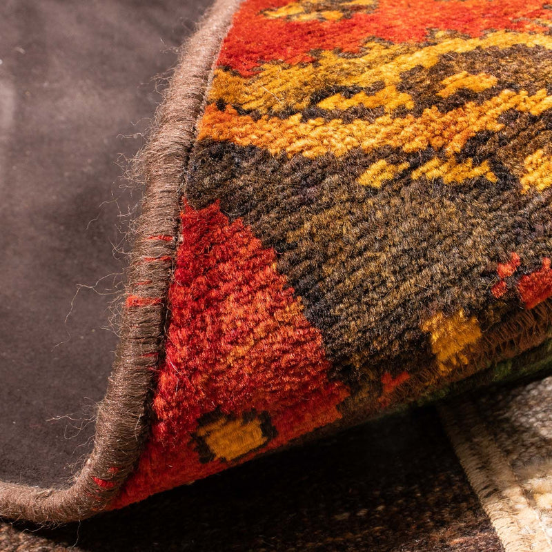 Tapete de trabalho em patchwork 224x164cm - Perserteppich Wollteppich