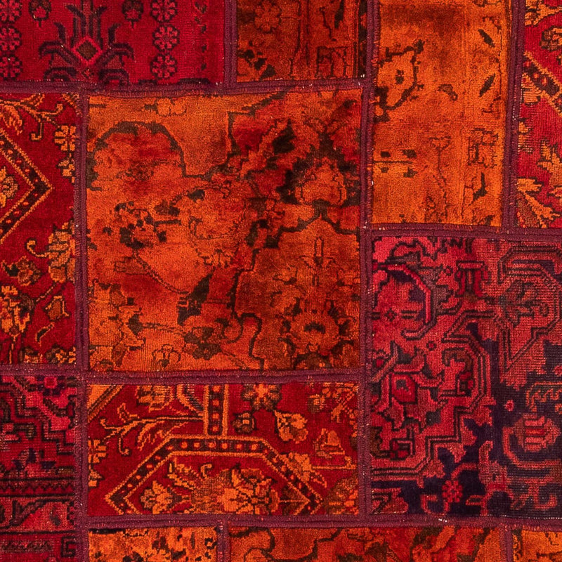 Tapete de trabalho em patchwork 194x140cm - Perserteppich Wollteppich