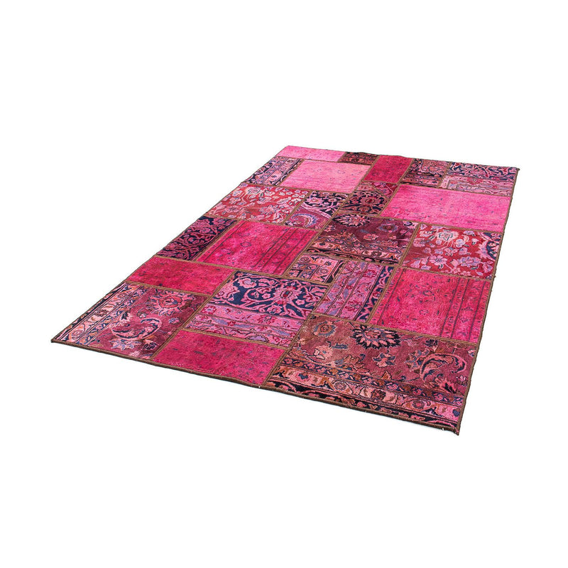 Tapete de trabalho em patchwork 197x138cm - Perserteppich Wollteppich
