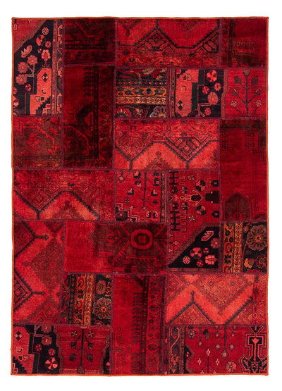 Tapete de trabalho em patchwork 148x208cm - Perserteppich Wollteppich