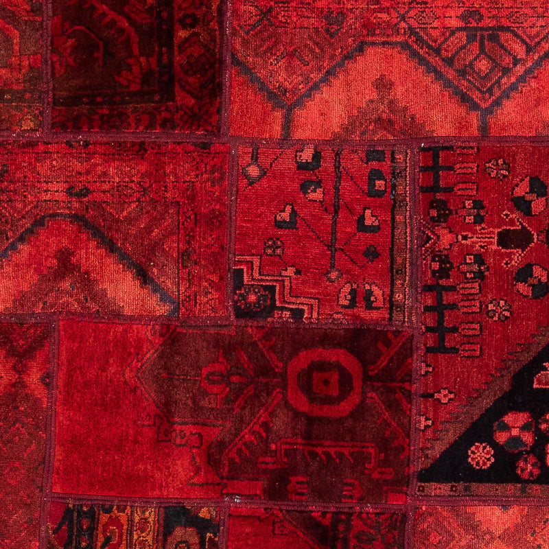 Tapete de trabalho em patchwork 148x208cm - Perserteppich Wollteppich