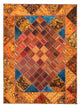 Tapete de trabalho em patchwork 234x176cm - Perserteppich Wollteppich