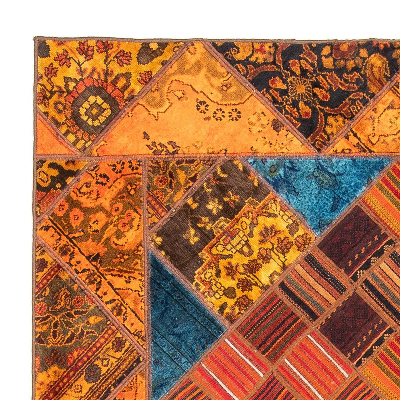 Tapete de trabalho em patchwork 234x176cm - Perserteppich Wollteppich
