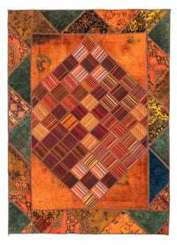 Tapete de trabalho em patchwork 225x164cm - Perserteppich Wollteppich – product image