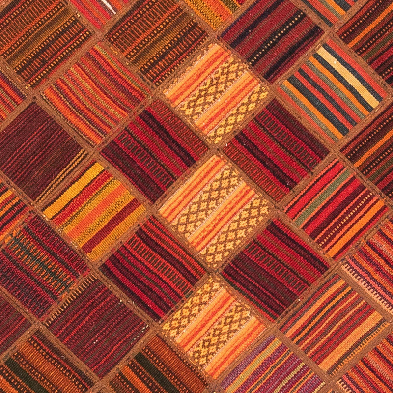 Tapete de trabalho em patchwork 225x164cm - Perserteppich Wollteppich