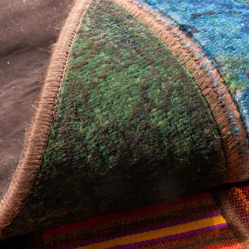 Tapete de trabalho em patchwork 225x164cm - Perserteppich Wollteppich