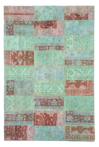 Tapete de trabalho em patchwork 182x270cm - Perserteppich Wollteppich – product image
