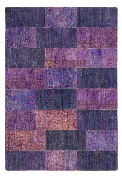 Tapete de trabalho em patchwork 165x237cm - Perserteppich Wollteppich