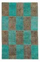 Tapete de trabalho em patchwork 240x149cm - Tapete de lã