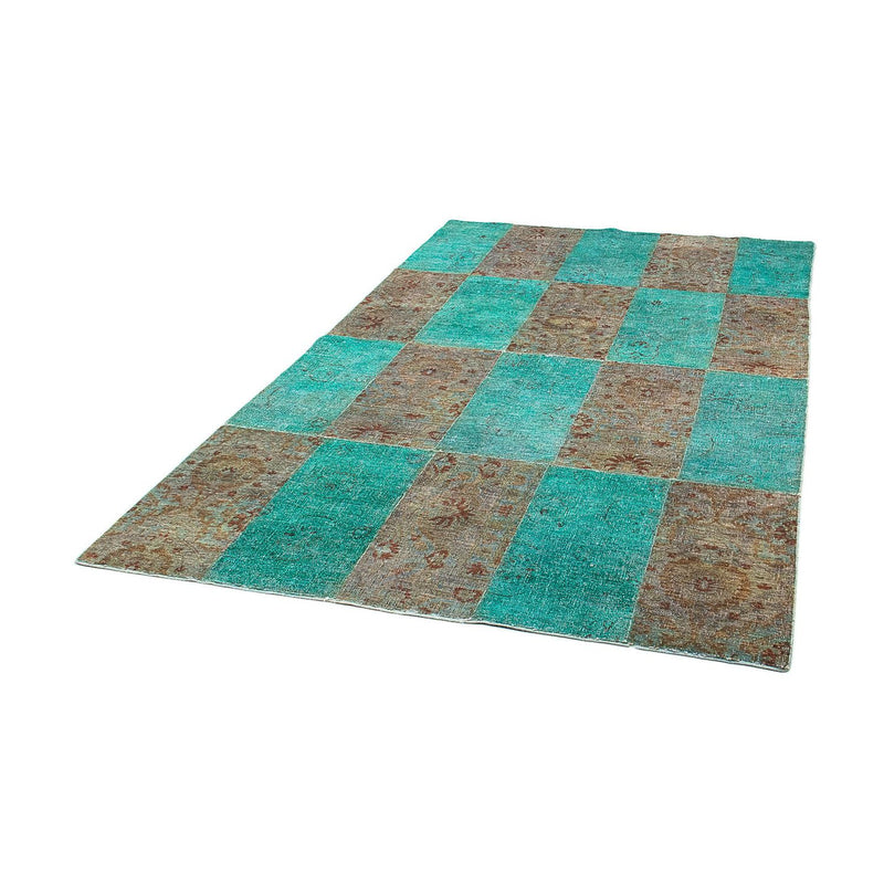 Tapete de trabalho em patchwork 240x149cm - Tapete de lã