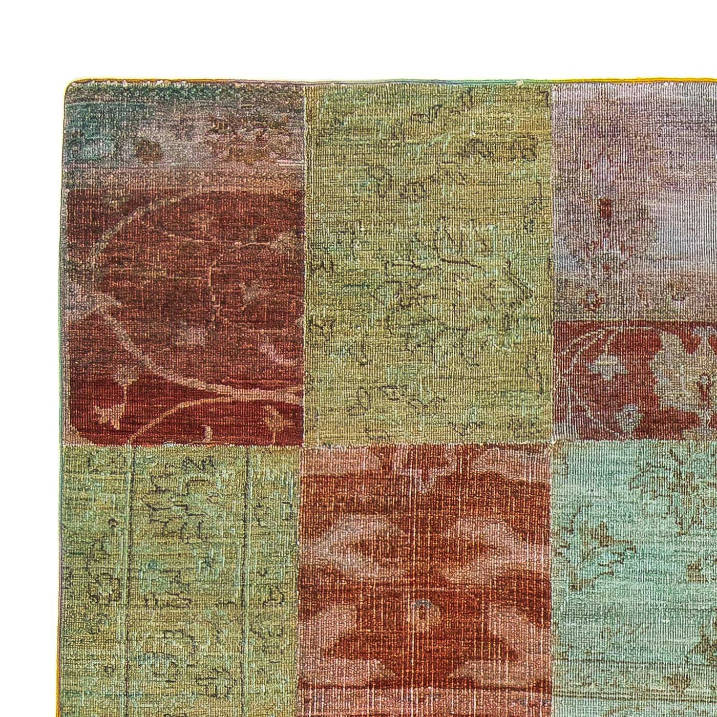 Tapete de trabalho em patchwork 223x150cm - Tapete de lã