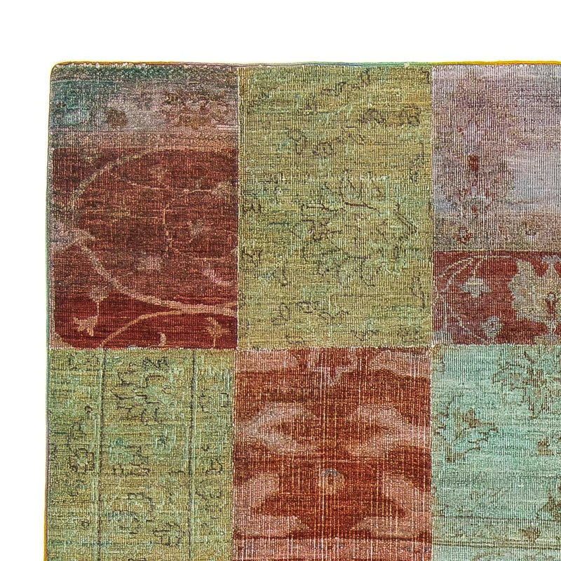 Tapete de trabalho em patchwork 223x150cm - Tapete de lã