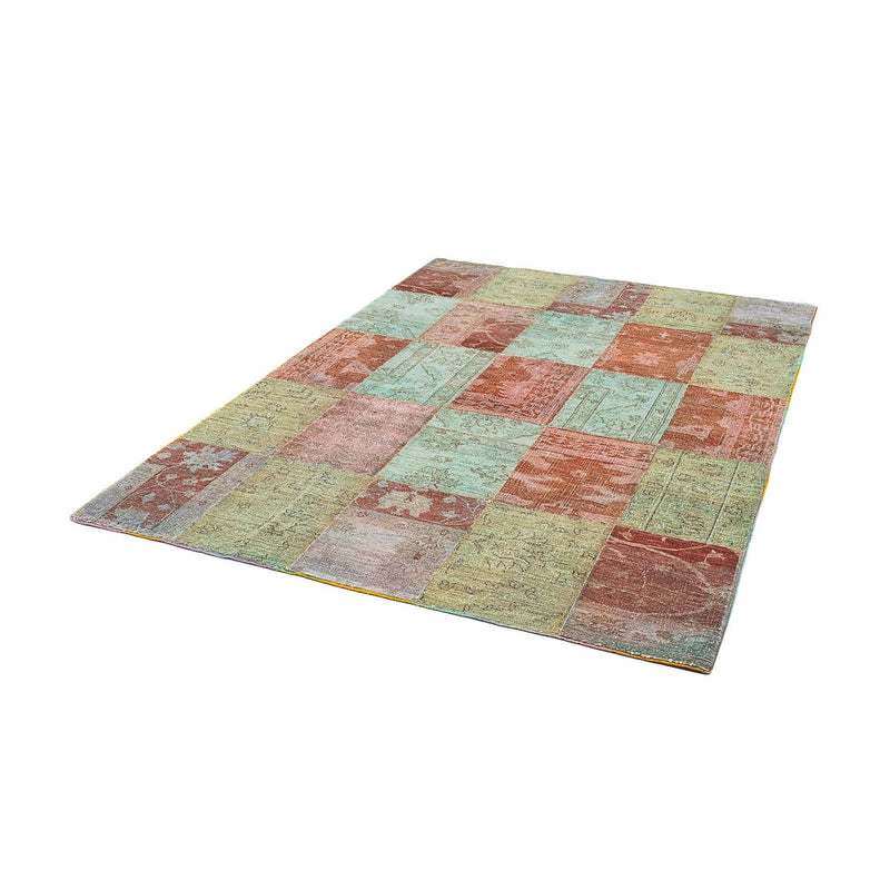 Tapete de trabalho em patchwork 223x150cm - Tapete de lã