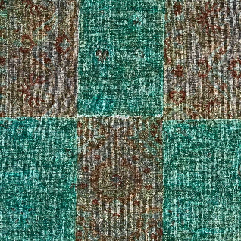 Tapete de trabalho em patchwork 243x149cm - Tapete de lã