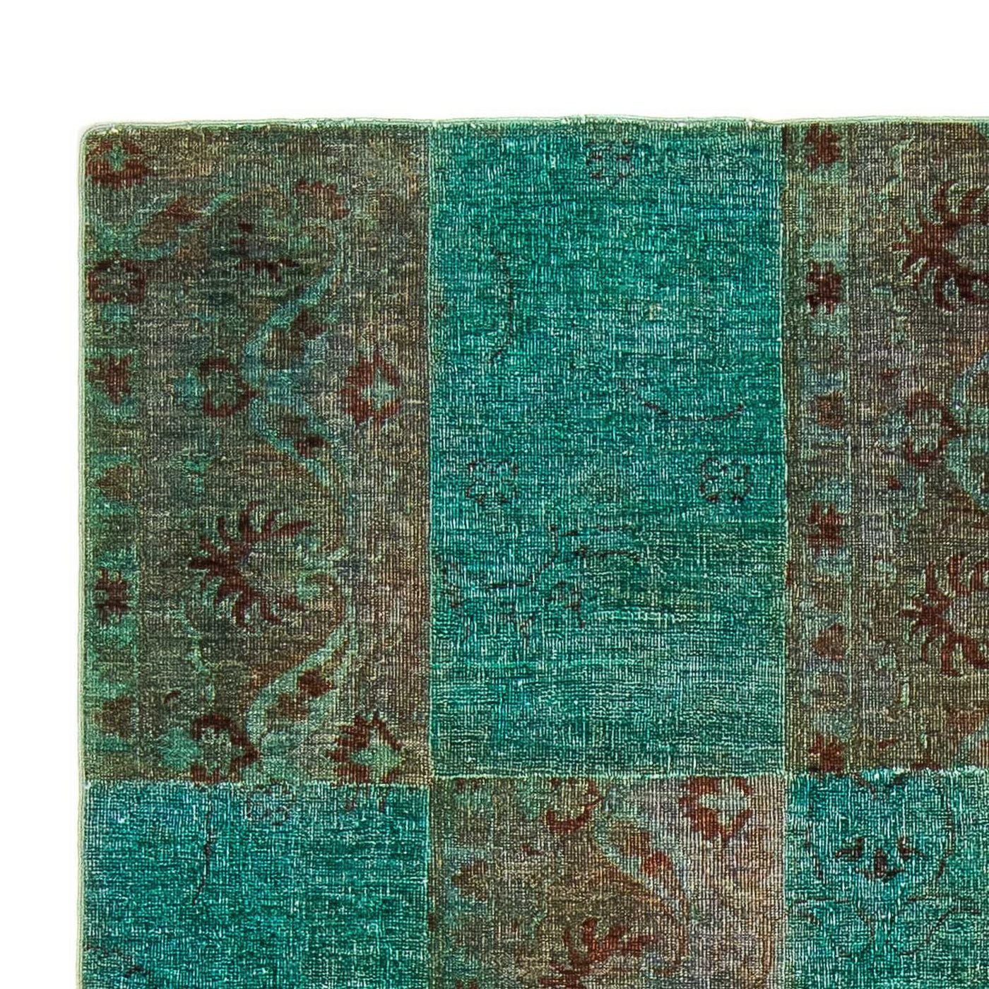 Tapete de trabalho em patchwork 243x149cm - Tapete de lã