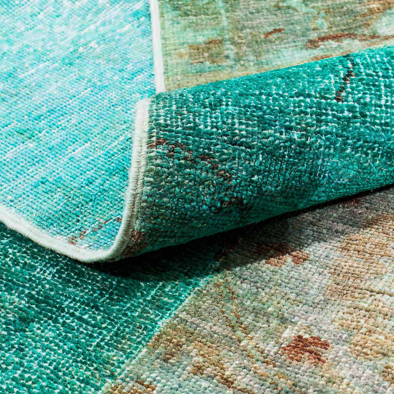 Tapete de trabalho em patchwork 243x149cm - Tapete de lã