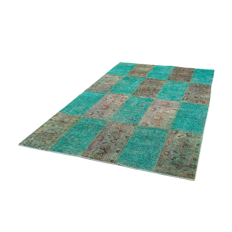 Tapete de trabalho em patchwork 243x149cm - Tapete de lã