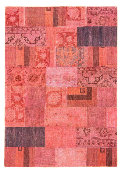 Tapete de trabalho em patchwork 166x237cm - Perserteppich Wollteppich