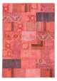 Tapete de trabalho em patchwork 237x166cm - Perserteppich Wollteppich
