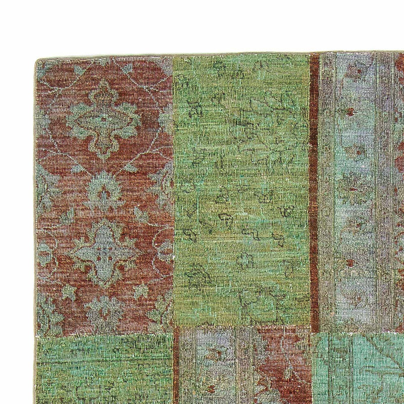 Tapete de trabalho em patchwork 148x242cm - Tapete de lã