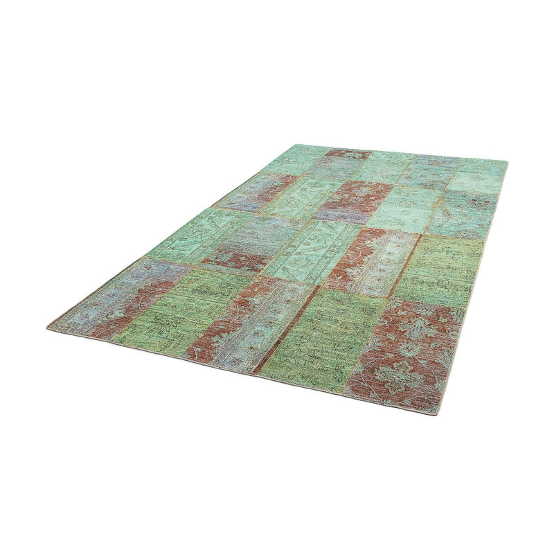 Tapete de trabalho em patchwork 148x242cm - Tapete de lã