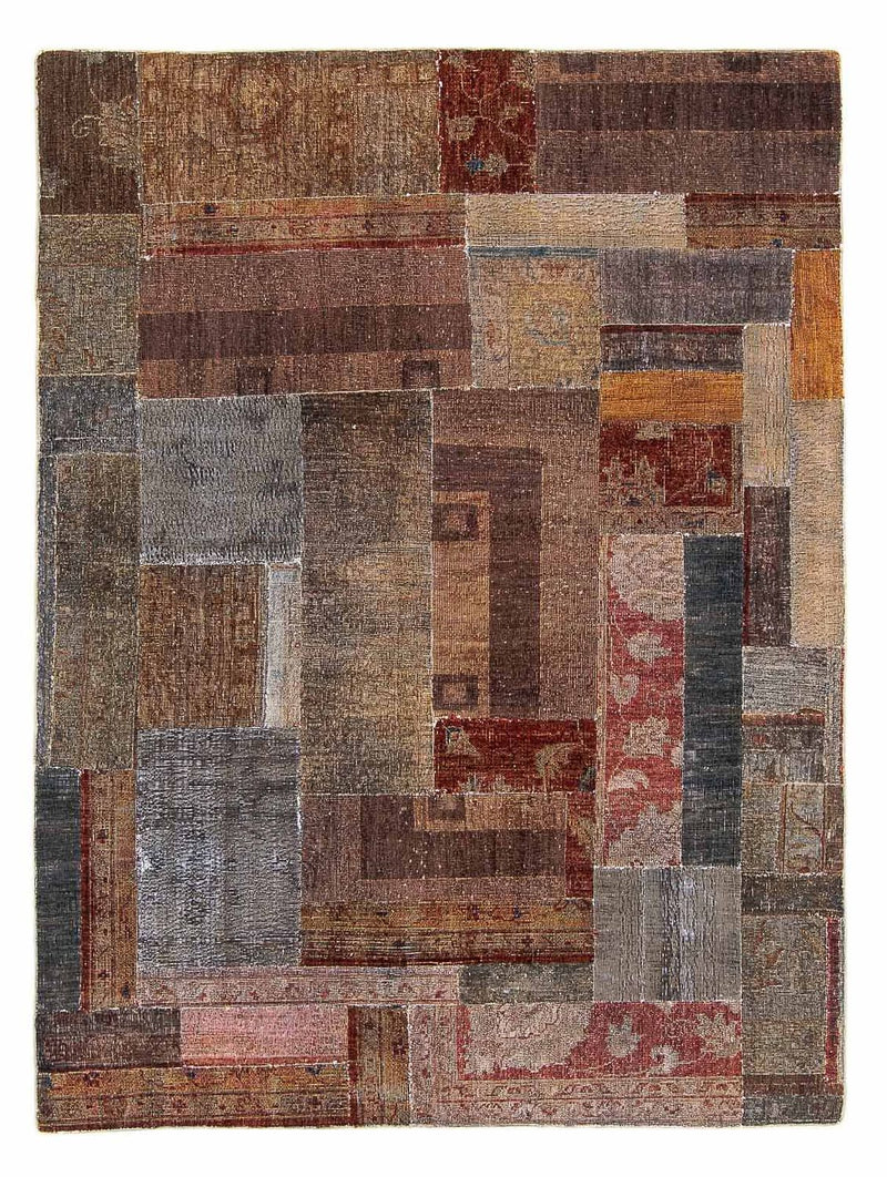 Tapete de trabalho em patchwork 146x194cm - Tapete de lã