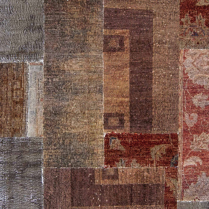 Tapete de trabalho em patchwork 146x194cm - Tapete de lã