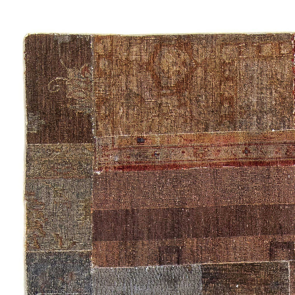 Tapete de trabalho em patchwork 146x194cm - Tapete de lã
