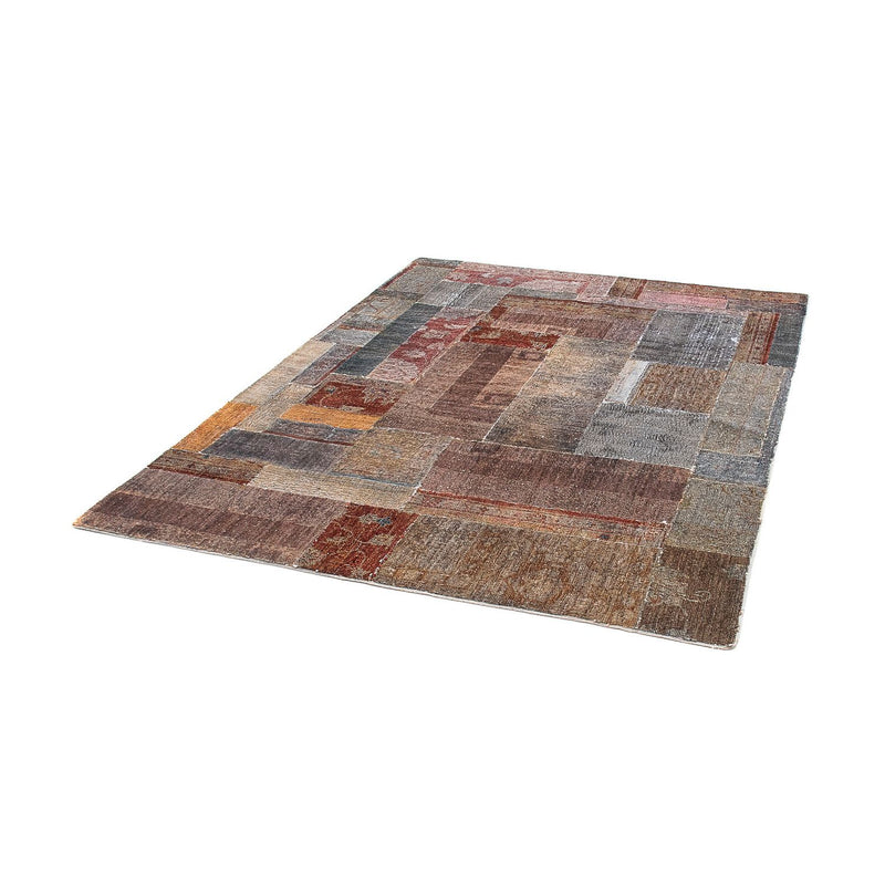 Tapete de trabalho em patchwork 146x194cm - Tapete de lã