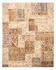 Tapete de trabalho em patchwork 305x241cm - Perserteppich Wollteppich