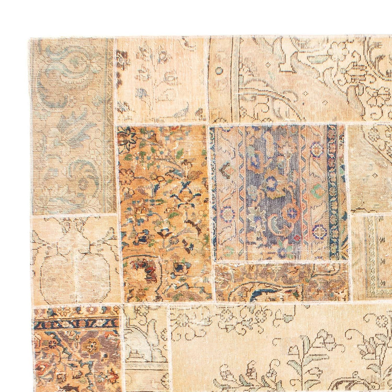 Tapete de trabalho em patchwork 305x241cm - Perserteppich Wollteppich