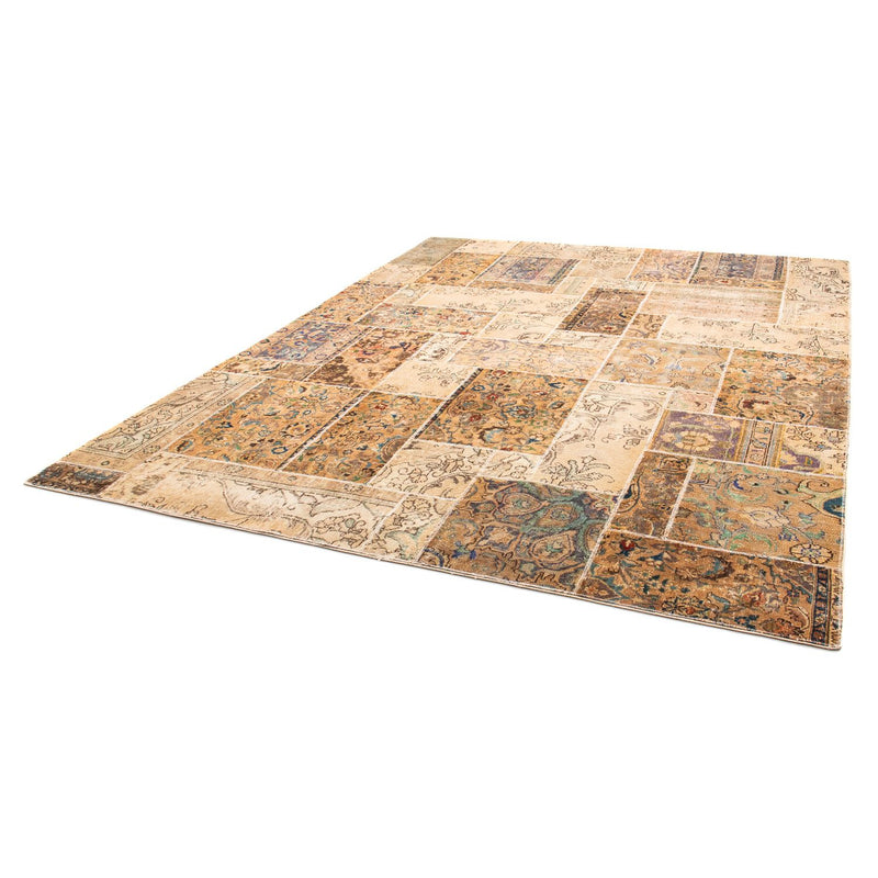 Tapete de trabalho em patchwork 305x241cm - Perserteppich Wollteppich