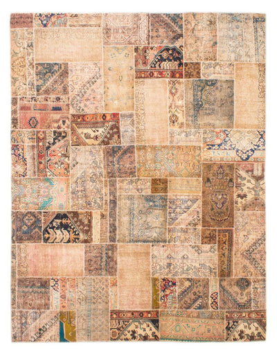 Tapete de trabalho em patchwork 235x304cm - Perserteppich Wollteppich