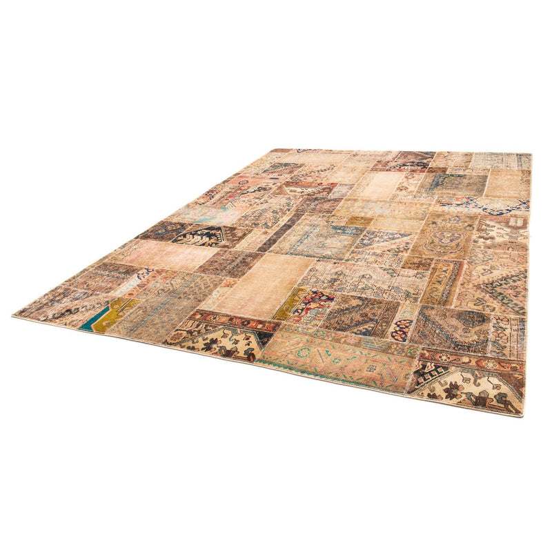 Tapete de trabalho em patchwork 235x304cm - Perserteppich Wollteppich