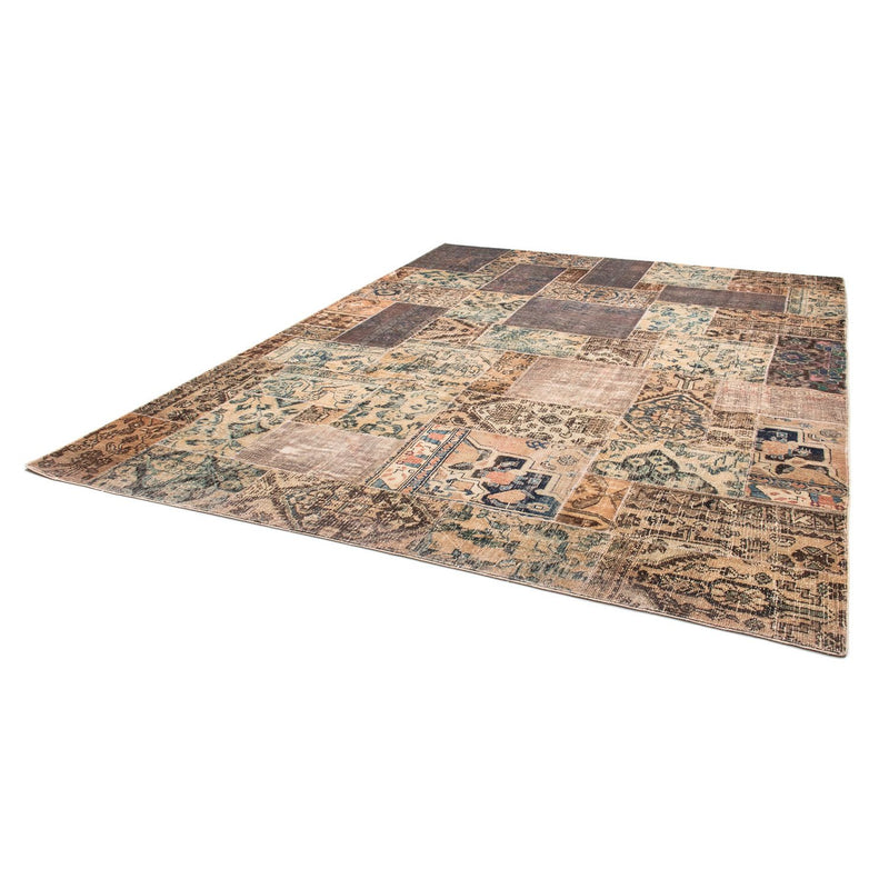 Tapete de trabalho em patchwork 240x317cm - Perserteppich Wollteppich