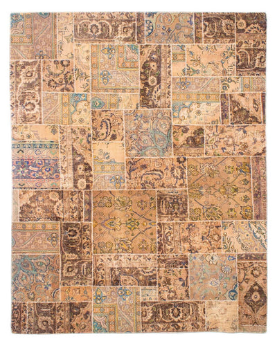 Tapete de trabalho em patchwork 242x305cm - Perserteppich Wollteppich