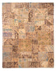 Tapete de trabalho em patchwork 242x305cm - Perserteppich Wollteppich