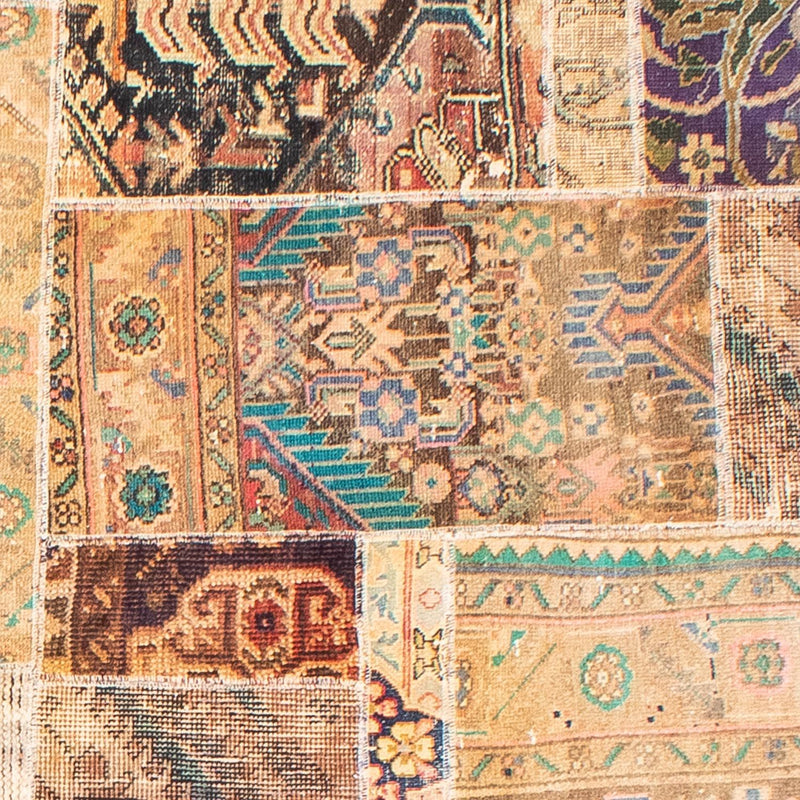 Tapete de trabalho em patchwork 292x230cm - Perserteppich Wollteppich