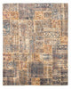 Tapete de trabalho em patchwork 303x240cm - Perserteppich Wollteppich