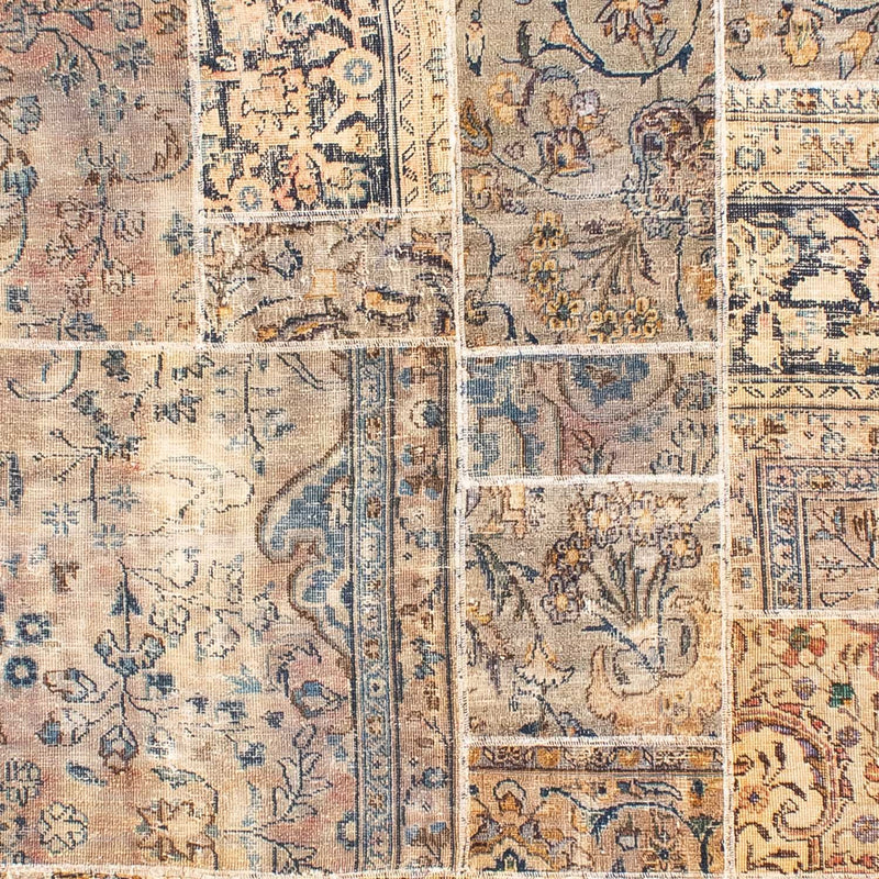 Tapete de trabalho em patchwork 303x240cm - Perserteppich Wollteppich