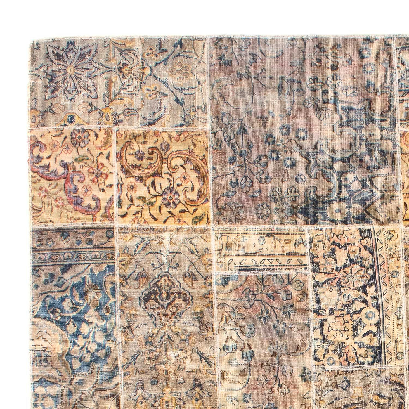 Tapete de trabalho em patchwork 303x240cm - Perserteppich Wollteppich