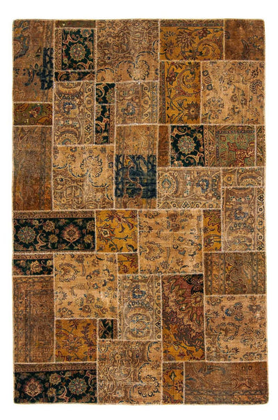Tapete de trabalho em patchwork 182x275cm - Tapete de lã