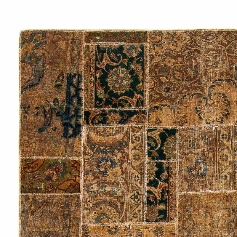 Tapete de trabalho em patchwork 275x182cm - Tapete de lã