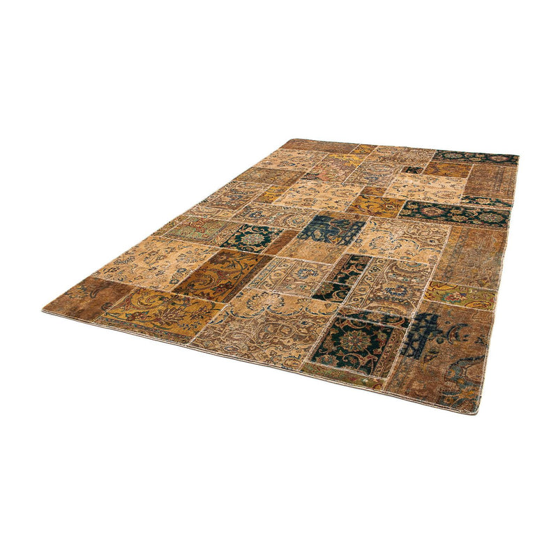 Tapete de trabalho em patchwork 275x182cm - Tapete de lã