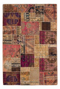 Tapete de trabalho em patchwork 272x181cm - Tapete de lã – product image