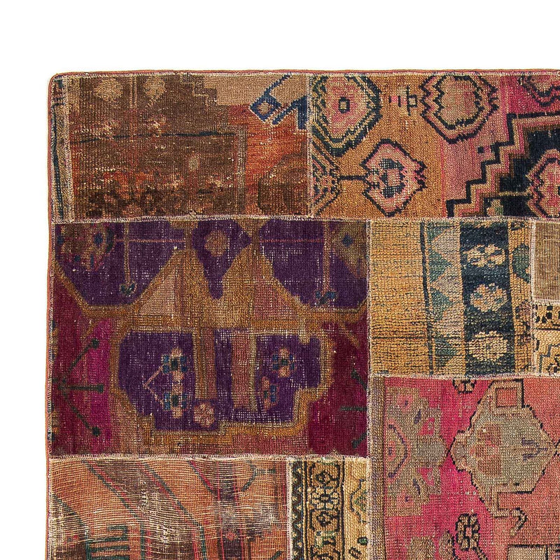Tapete de trabalho em patchwork 272x181cm - Tapete de lã